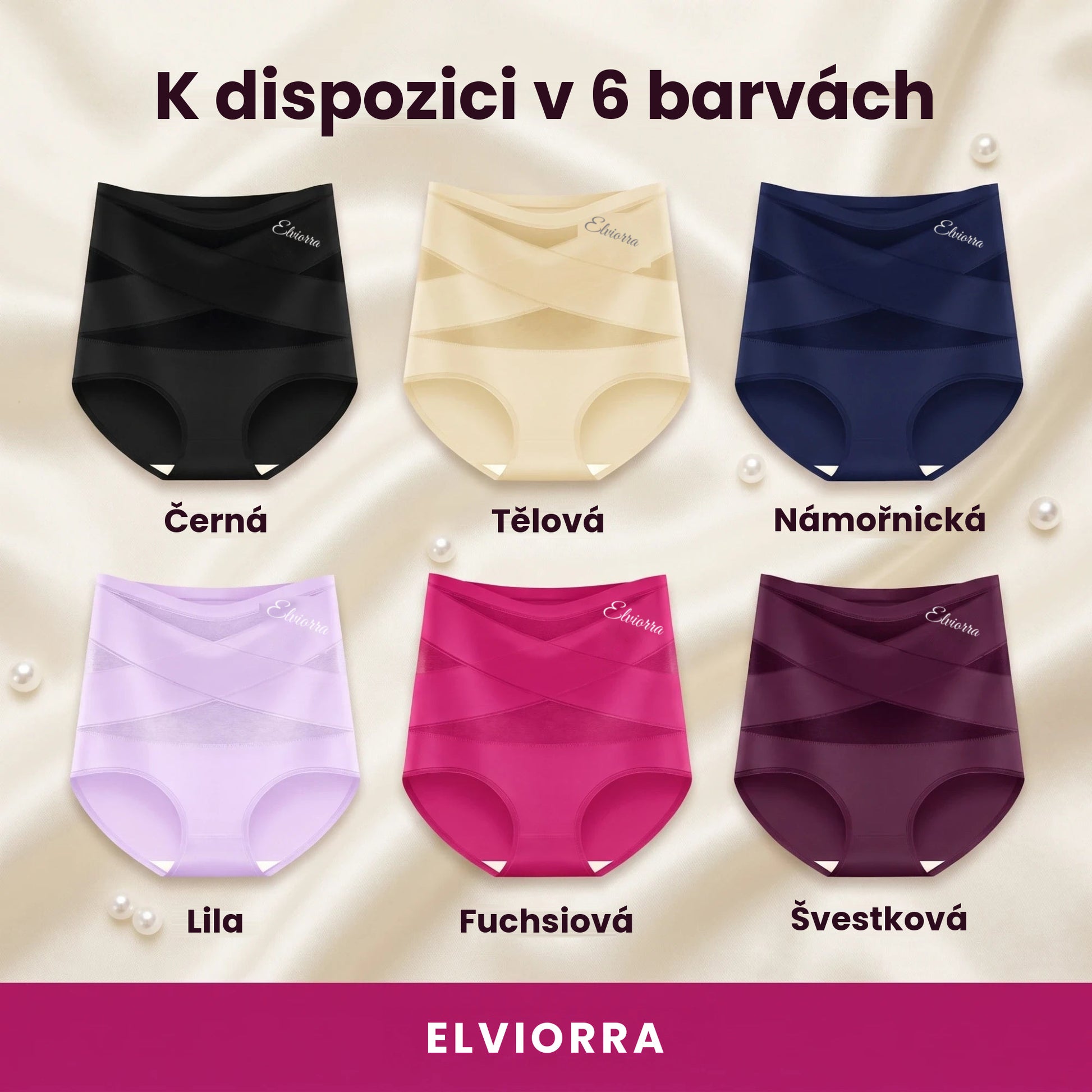 K dispozici v 6 barvách