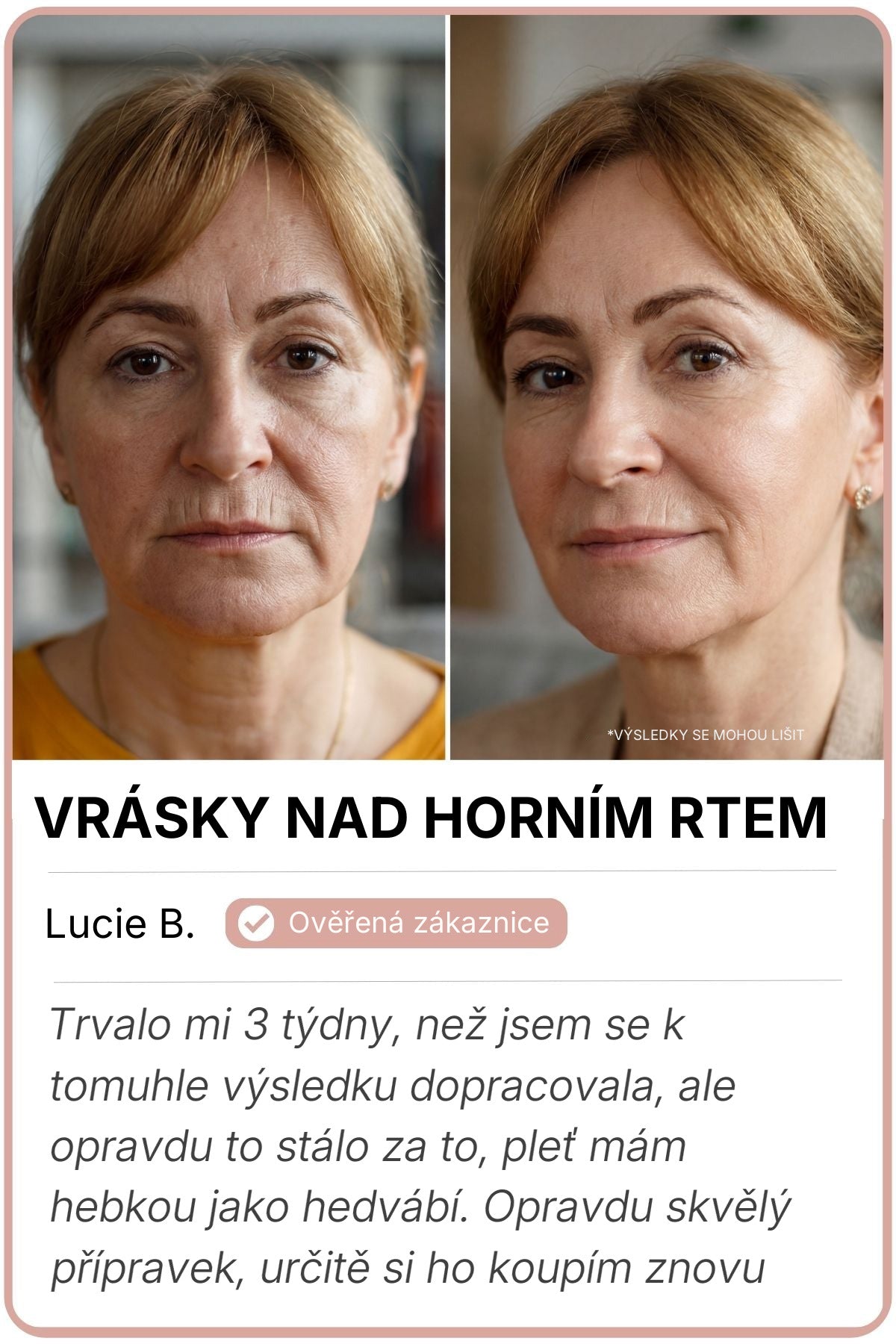 Proměna zákaznice – před a po